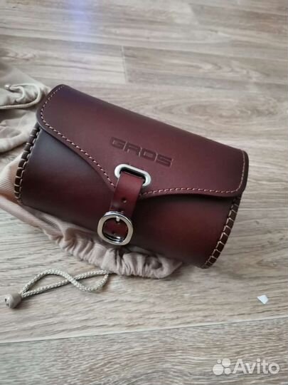 Кожаная сумка gros мото вело