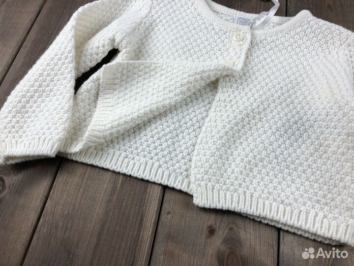 Вязаная кофта для девочки 68