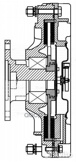 Вискомуфта привода вентилятора iveco Eurostar