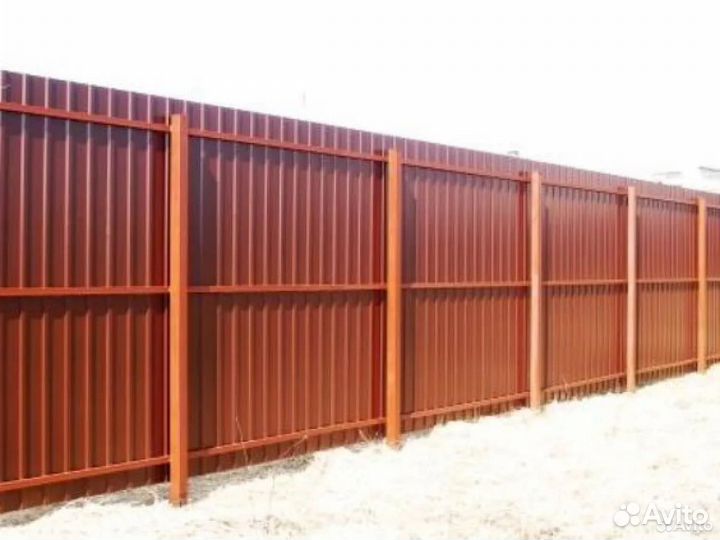 Забор из профнастила от изготовителя