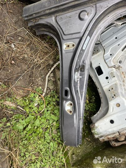 Порог левый со стойкой kia rio 3 седан