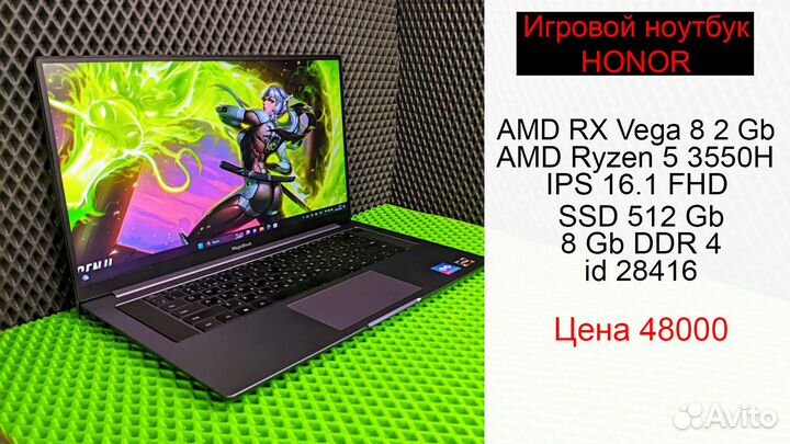 Игровой ноутбук R5 5600H + RTX 3060 6Gb