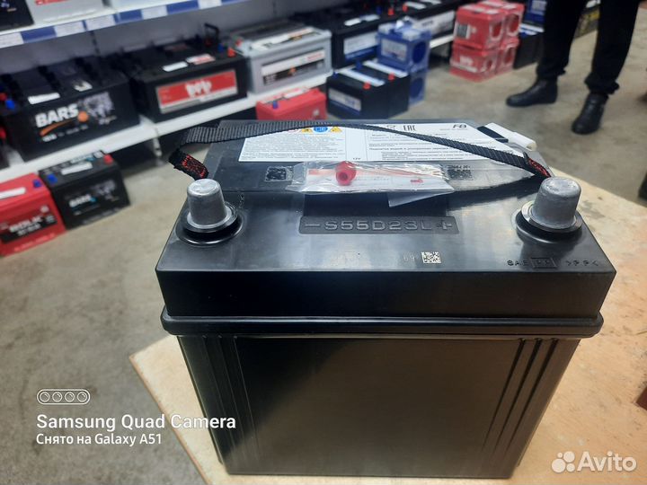 Акб 51Ач AGM S55D23L с датчиком для Lexus гибрид