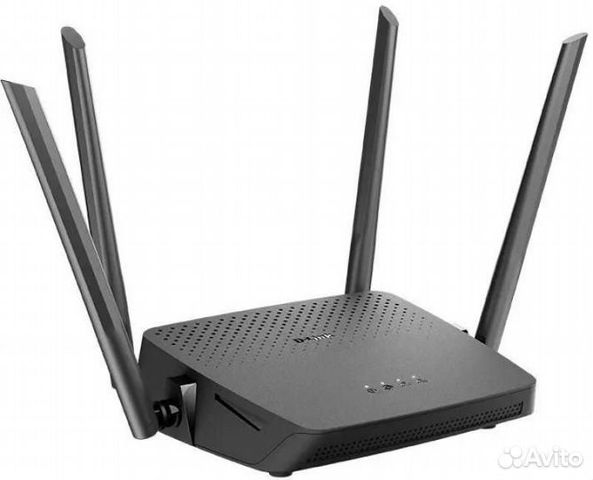 Wi-Fi роутер D-Link DIR-825/RU/R5, AC1200, черный