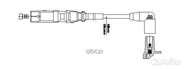 Провод высоковольтный Audi/Seat/Skoda/VW 1a32e5