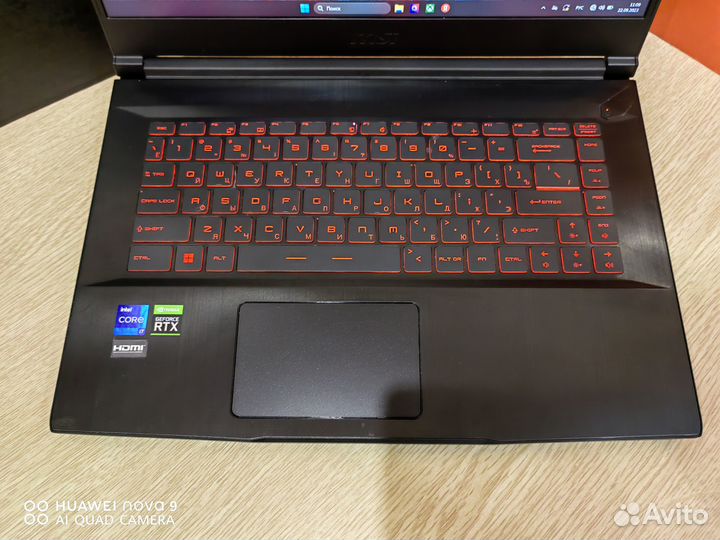 Игровой Зверь MSI Thin Core i7/RTX3050/SSD/144Ghz