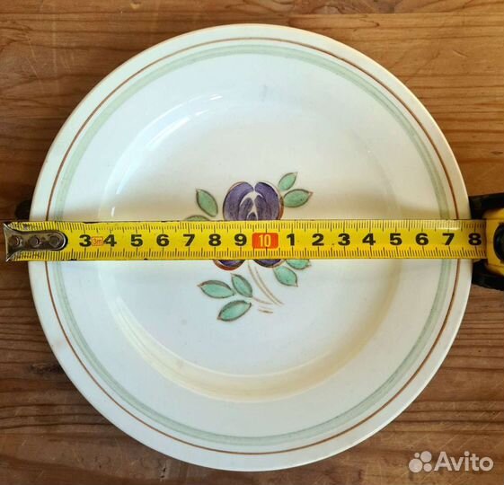 Тарелка зик Конаково, фарфор 1962-1974гг