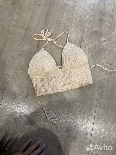 Вязанный топ ручная работа