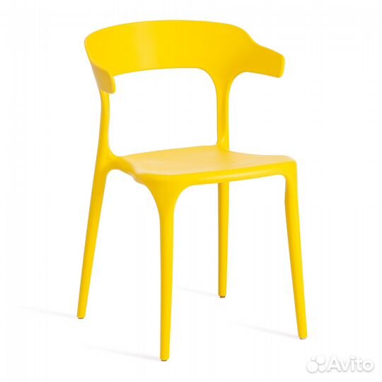 Стул TON (mod. PC33) - 1 шт. в упаковке пластик, 49 x 52 x 74 см, Yellow (Желтый) 11