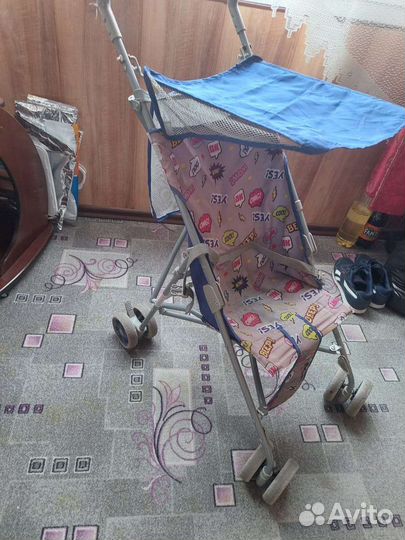 Прогулочная коляска трость бу