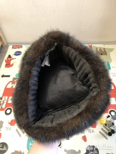 Норковая шапка мужская ушанка
