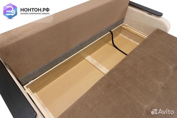 Диван еврокнижка Севилья светло-коричневый