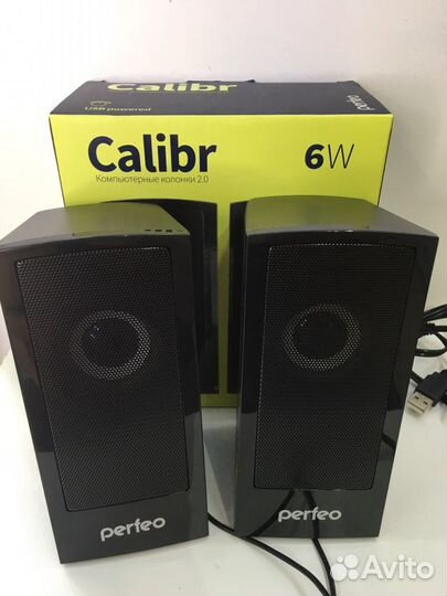 Колонки 2.0 «calibr» USB, мощность 2х3 Вт