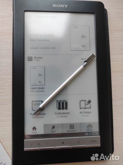 Электронная книга sony PRS-900+Стилус