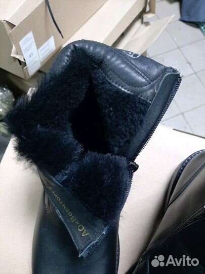 Полусапоги офицерские (меховые)