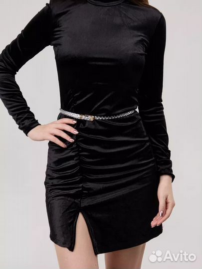 Ремень Узкий плетеный кожный косичка