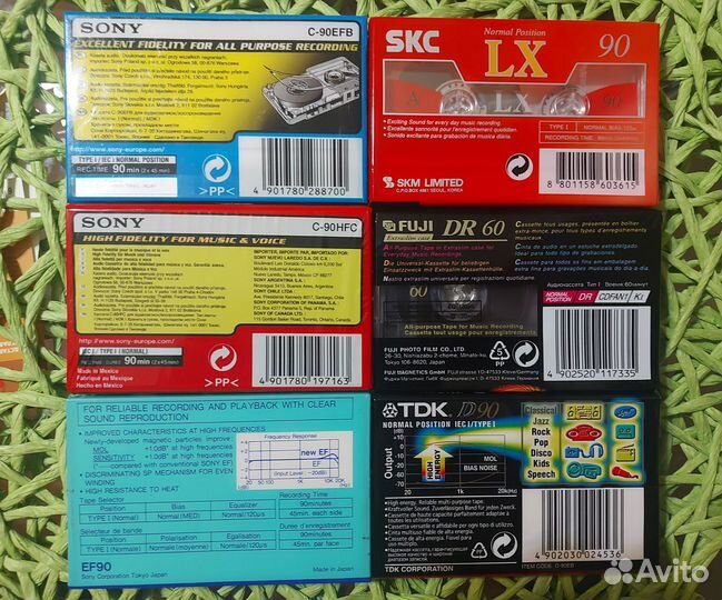 Аудиокассеты новые запечатанные оригинал