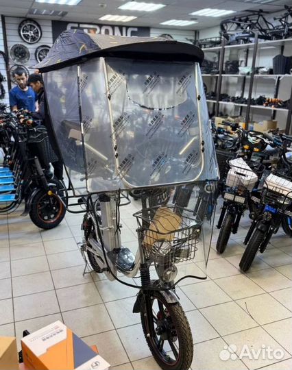 Дождевик тент крыша для электровелосипеда