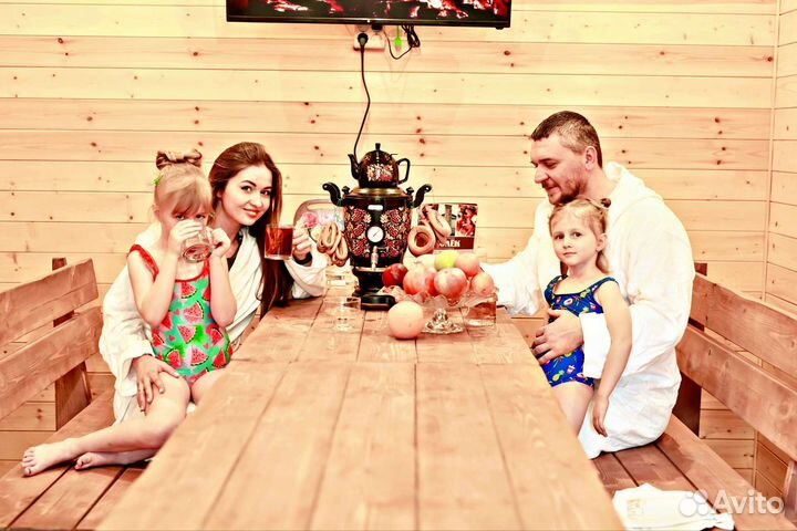 Баня семейная на дровах