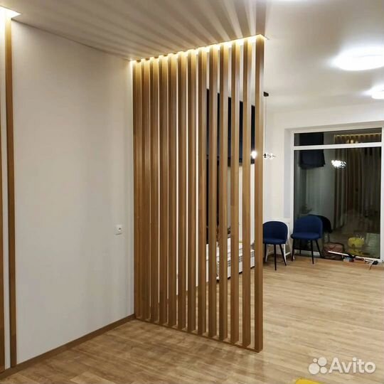 Изготовление декоративных реек из мдф в шпоне