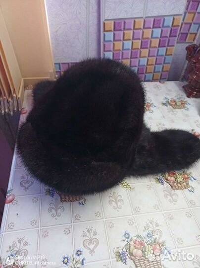 Норковая шапка мужская