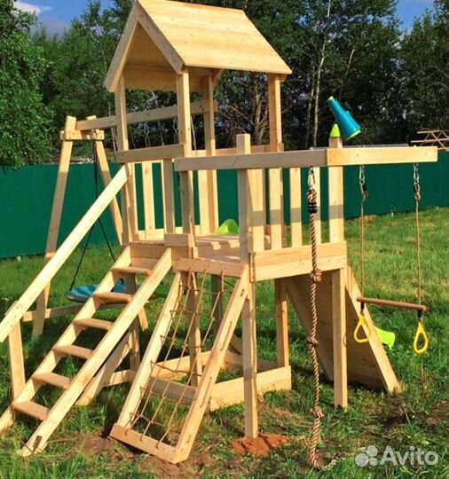 Деткая площадка уличная из дерева
