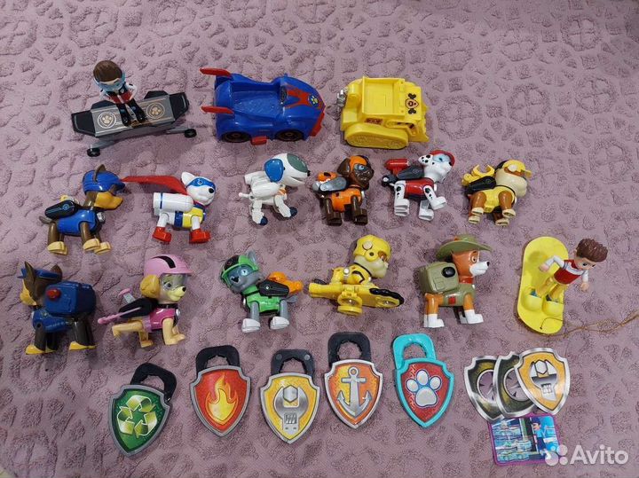 Щенячий патруль игрушки с машинками