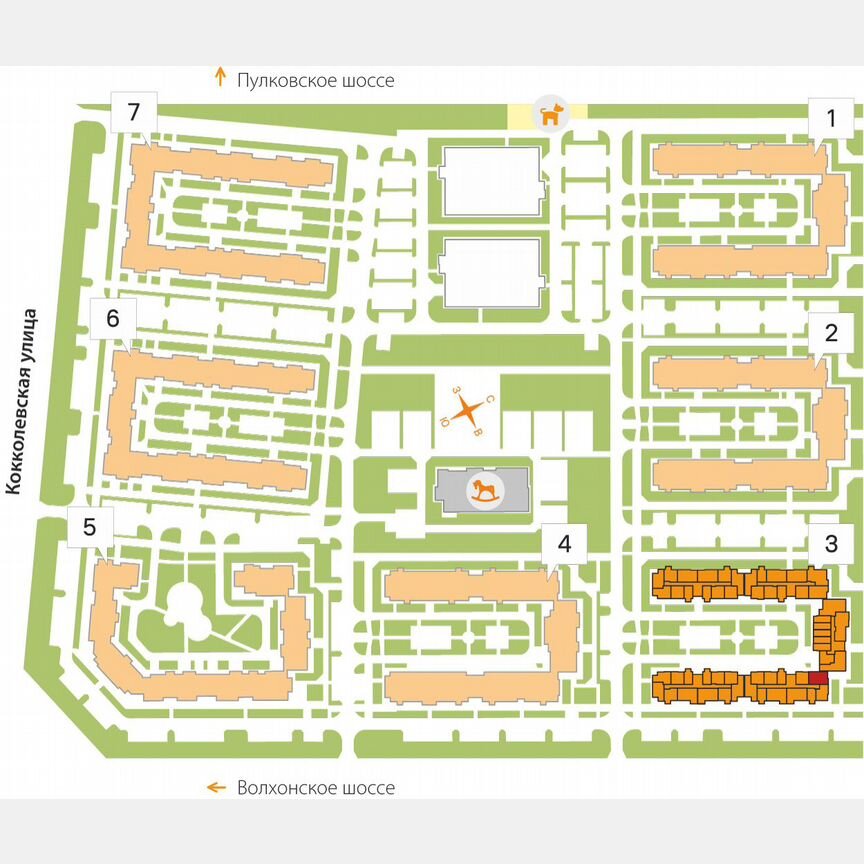 2-к. квартира, 54,6 м², 2/5 эт.