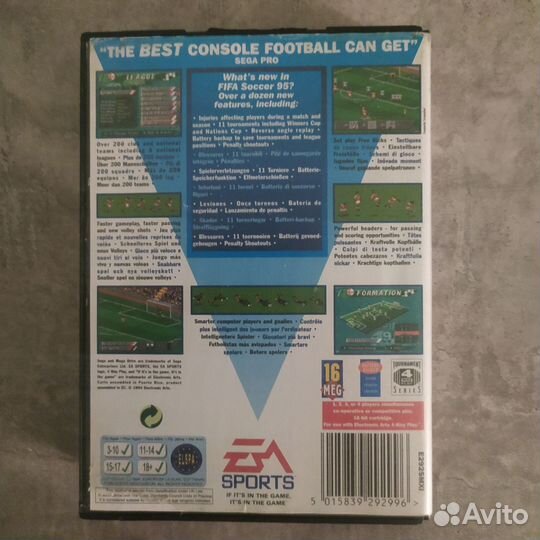 FIFA 95 soccer Sega mega drive
