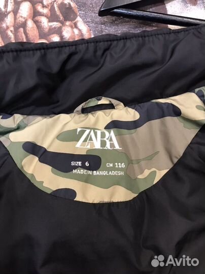 Пуховик для мальчика zara 116