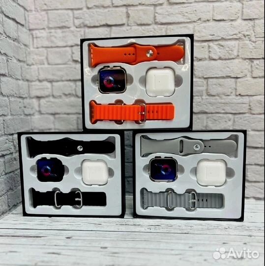 Смарт-часы T900 Ultra + беспроводные наушники