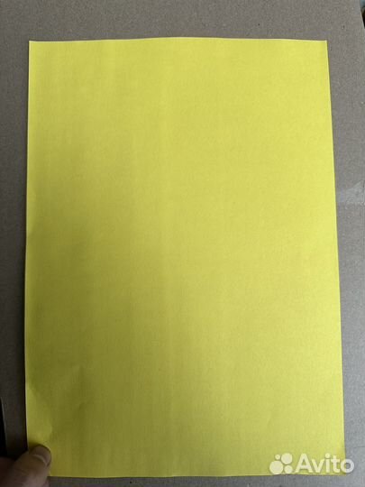 Бумага a4 желтая Комус IQ и Paperus