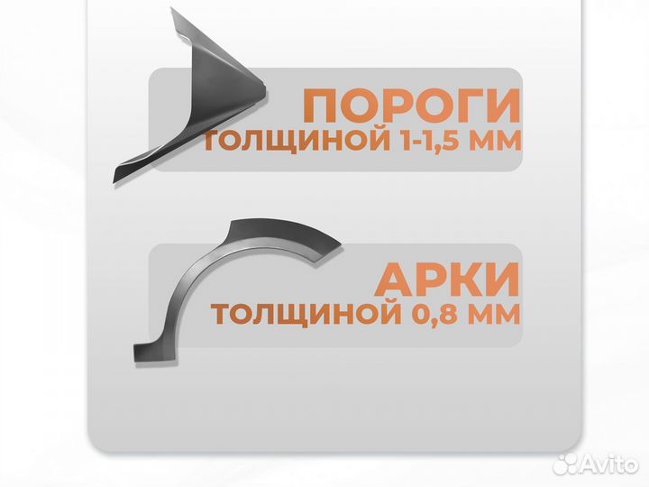 Ремонтные пороги и арки для Mitsubishi Климовск микрорайон