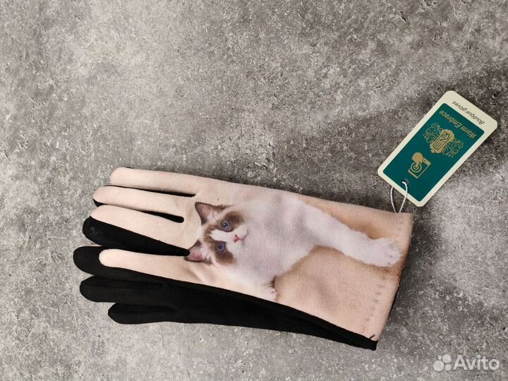 Перчатки котики