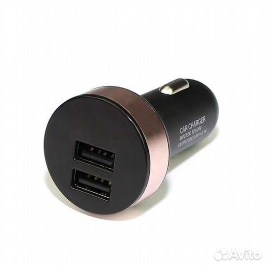 Зарядка в прикуриватель с 2 USB и вольтметром