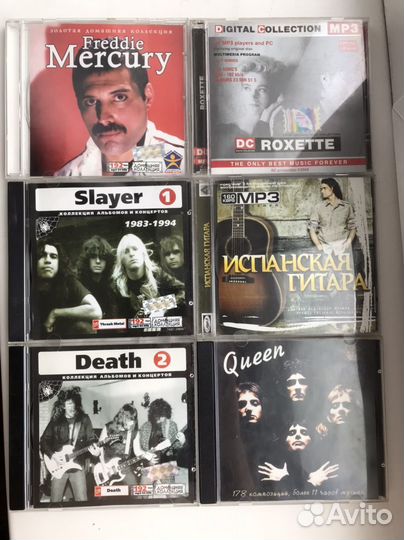 MP3 CD диски музыкальные Metallica, Queen и др