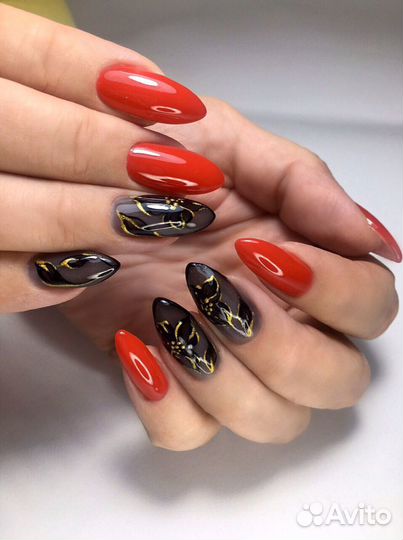 Маникюр, шеллак, дизайны, наращивание