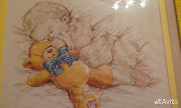 Вышивка крестиком малыш