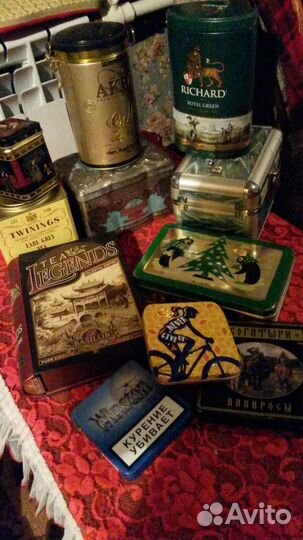 10метал. коробочек разных размеров (1продана)