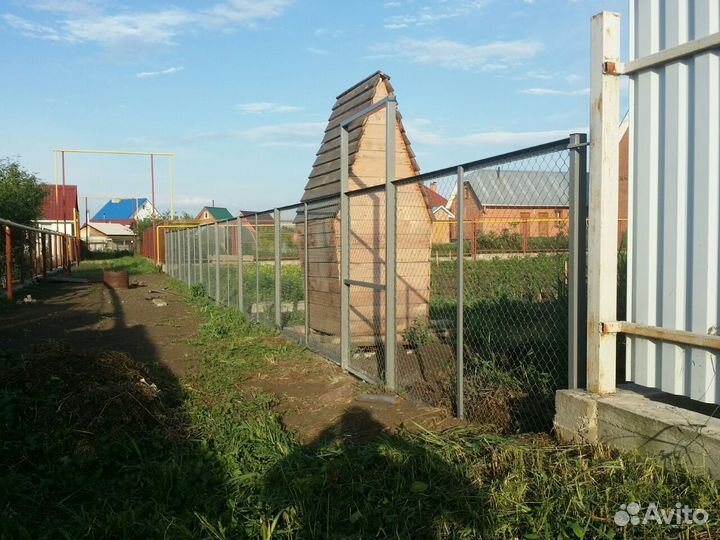 Забор из сетки рабицы