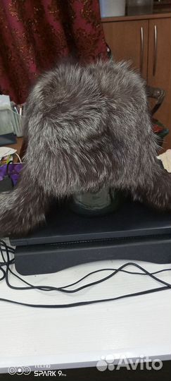 Шапка ушанка из чернобурки