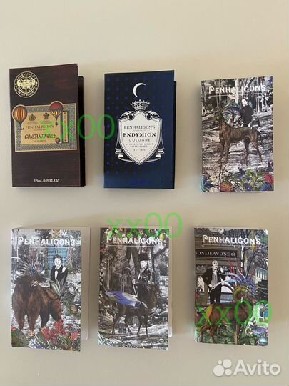 Семплы 7шт./лот penhaligons на открытке