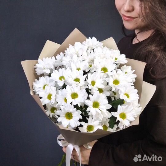 Букет из ромашковой хризантемы (5)