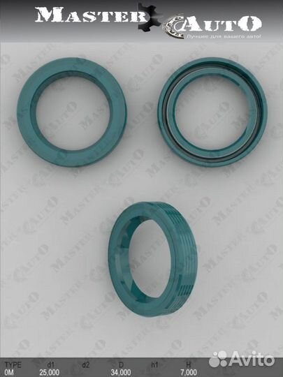 Сальник 25,00/34,00*7,00 тип OM