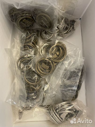 Кольца для штор с прищепками