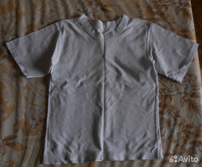 Футболки белые (р.124-130/34)