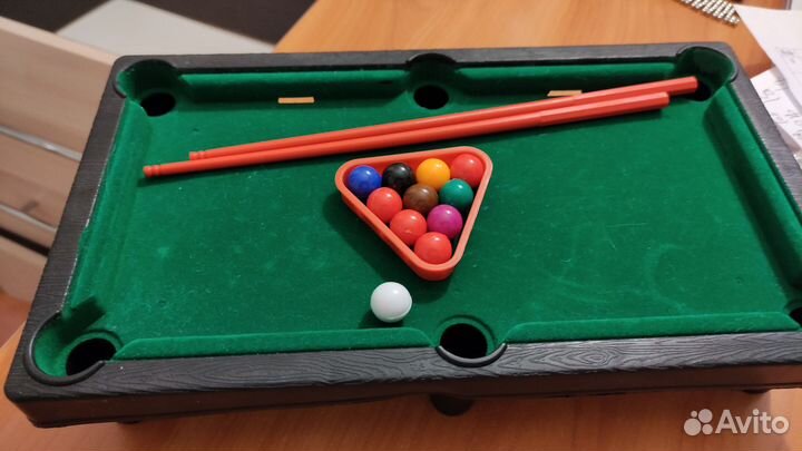 Настольная игра бильярд размер 17*30 см
