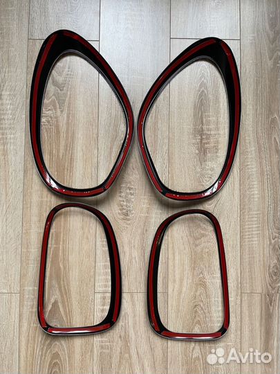 Черный молдинг на фары Mini Countryman R60