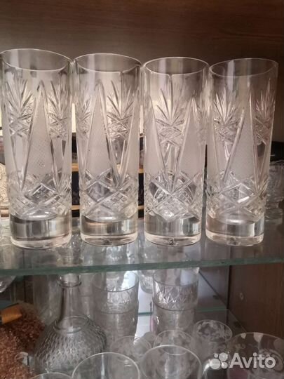 Хрустальные стаканы, бокалы СССР