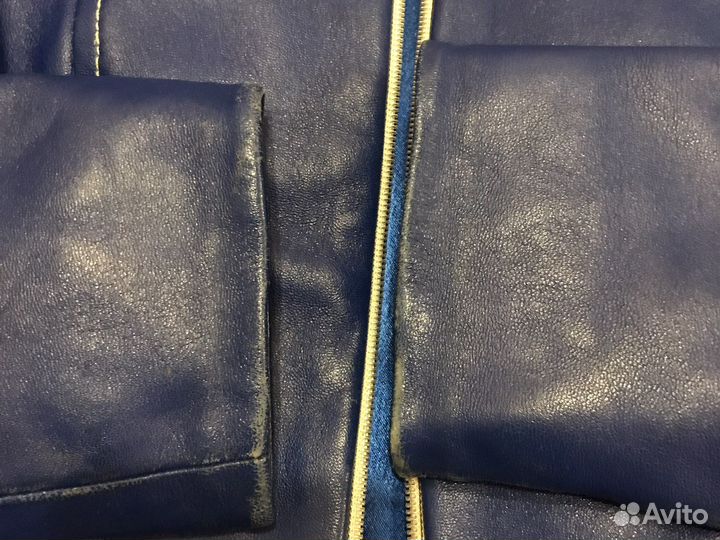 Кожаная куртка 44 размер